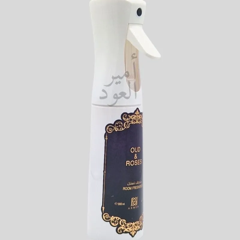 Panier Express Désodorisant Oud & Roses Ahmed Al Maghribi 300ml Spray d'intérieur Online