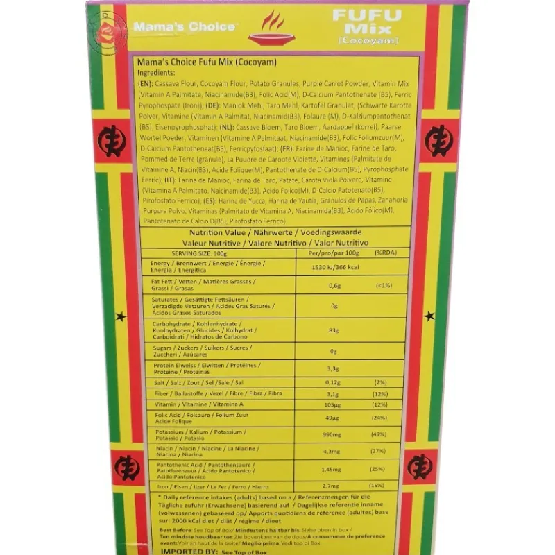Panier Express Farine de taro cocoyam foufou 624g Shop