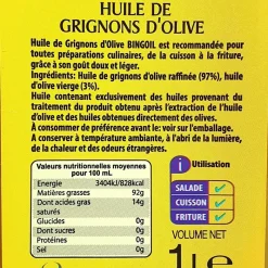 Panier Express Huile de Grignons d'olive - BINGOIL - 1L - Best