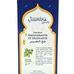 Panier Express Infusion Drainante et Amincissante | à la menthe | 20 sachets x 1.5g | Jasmine Store