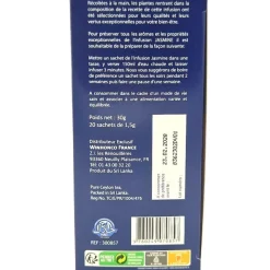 Panier Express Infusion Drainante et Amincissante | à la menthe | 20 sachets x 1.5g | Jasmine Store