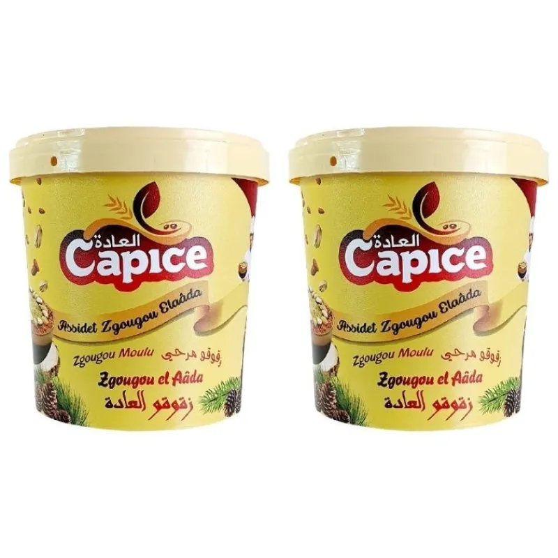 Panier Express Lot 2 | Pâte de graines de Pin d'Alep | Assidet Zgougou | 2 x 500g | Capice Fashion