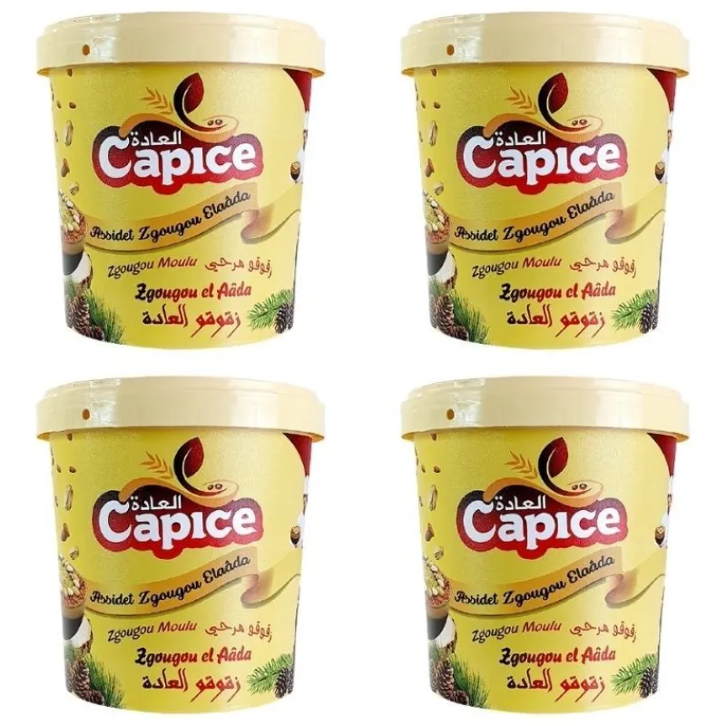 Panier Express Lot de 4 | Pâte de graines de Pin d'Alep - Assidet Zgougou | 4 x 500g Outlet