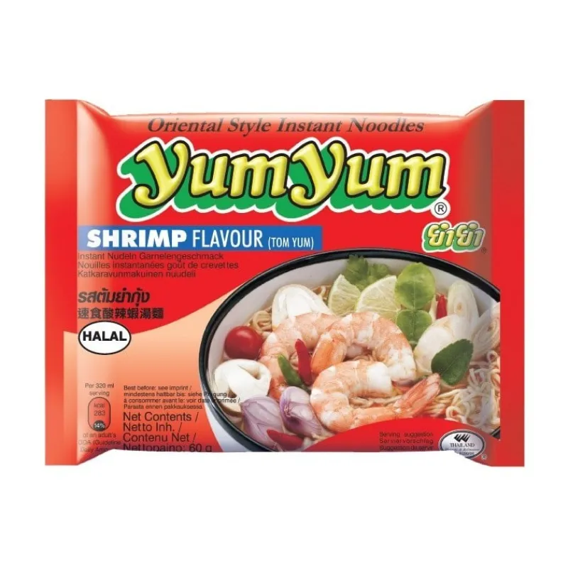 Panier Express Nouilles crevette 30 x 60g yumyum Hot