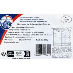 Panier Express Poisson Julienne Salé Séché 500g - Saveur Marine Raffinée | Shop
