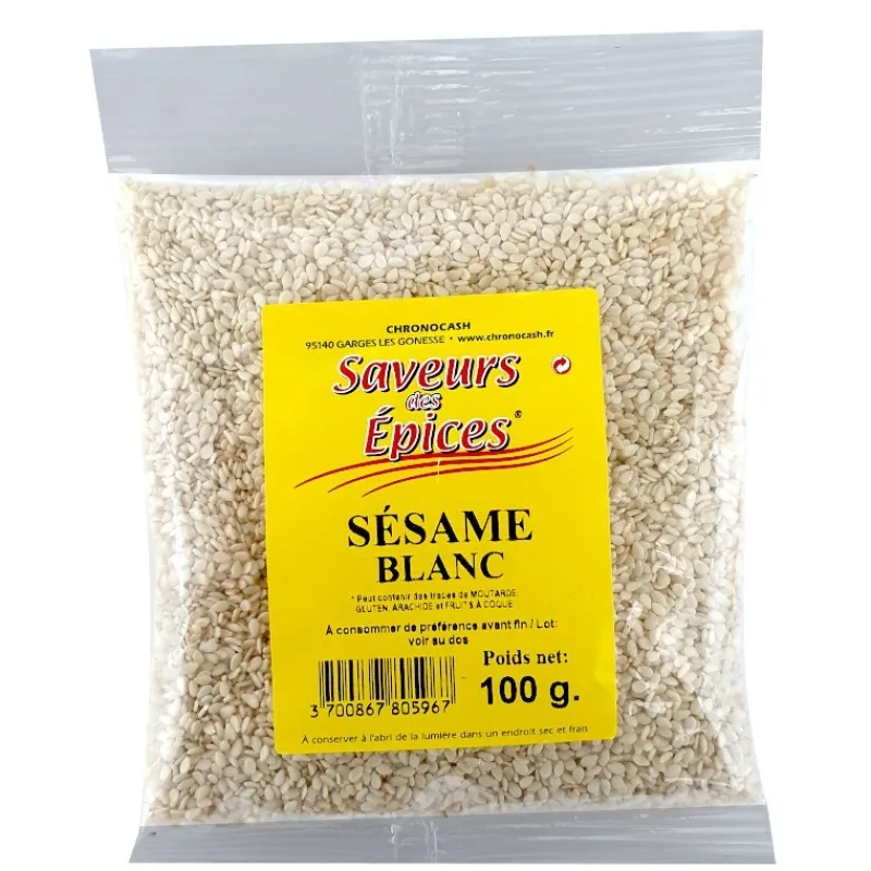 Panier Express Sésame blanc - Saveurs des épices - 100g - Clearance