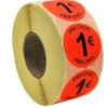 Panier Express Stickers promotionnel adhésif | 1€ | Autocollant soldes | Rouleau de 1000 étiquettes Shop