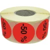 Panier Express Stickers promotionnel adhésif | -50% | Autocollant soldes | Rouleau de 1000 étiquettes Store