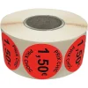 Panier Express Stickers promotionnel adhésif | 1.50€ | Autocollant soldes | Rouleau de 1000 étiquettes Best