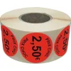 Panier Express Stickers promotionnel adhésif | 2.50€ | Autocollant soldes | Rouleau de 1000 étiquettes Online