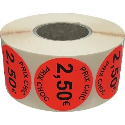 Panier Express Stickers promotionnel adhésif | 2.50€ | Autocollant soldes | Rouleau de 1000 étiquettes Online