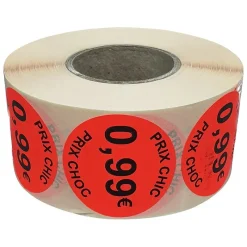 Panier Express Stickers promotionnel adhésif | 0.99€ | Autocollant soldes | Rouleau de 1000 étiquettes Fashion