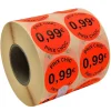 Panier Express Stickers Promotionnels Adhésifs | Autocollant Soldes | Rouleau de 2000 Étiquettes | Prix Choc 0,99€ | Diamètre 40mm New