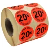 Panier Express Stickers Promotionnels Adhésifs | Autocollant Soldes | Rouleau de 2000 Étiquettes | Prix Choc 20€ | Diamètre 40mm Best