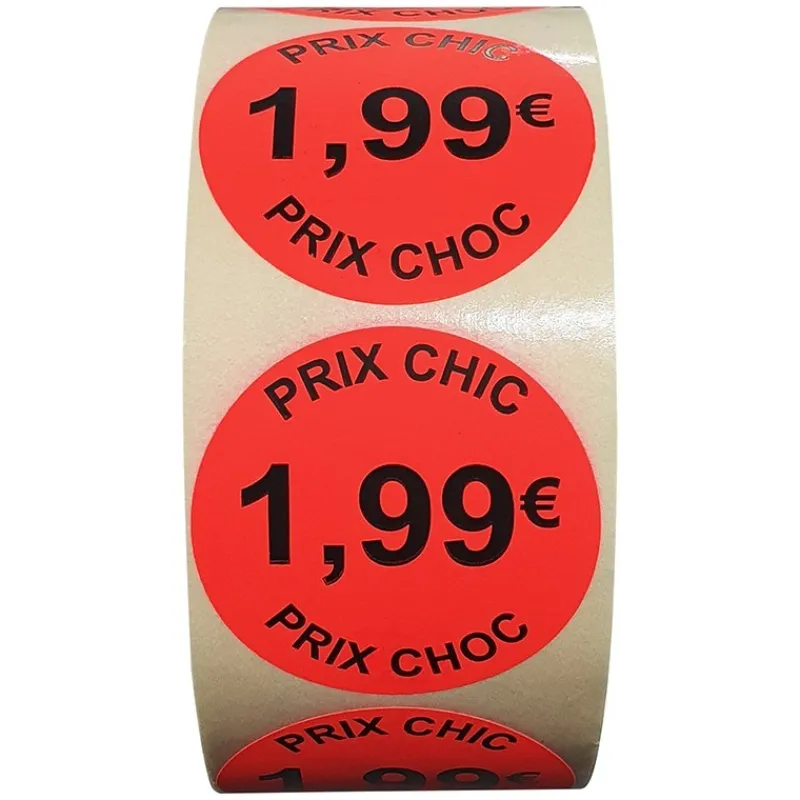 Panier Express Stickers Promotionnels Adhésifs | Autocollant Soldes | Rouleau de 1000 Étiquettes | Prix Choc 1,99€ Cheap