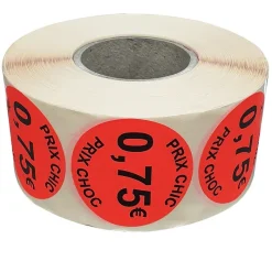 Panier Express Stickers Soldes | Rouleau 1000 Étiquettes | Prix Choc: 0,75€ | 40mm | Disponible chez Best Sale