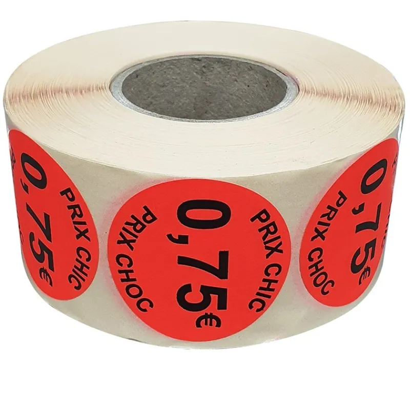 Panier Express Stickers Soldes | Rouleau 1000 Étiquettes | Prix Choc: 0,75€ | 40mm | Disponible chez Best Sale