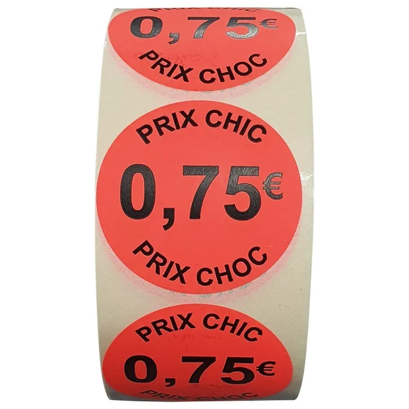 Panier Express Stickers Soldes | Rouleau 1000 Étiquettes | Prix Choc: 0,75€ | 40mm | Disponible chez Best Sale