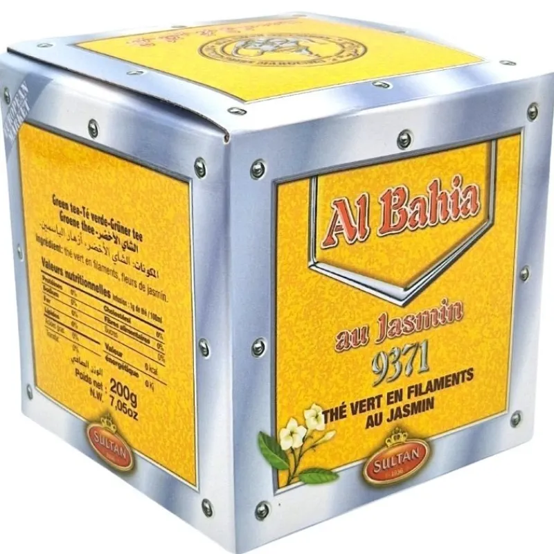 Panier Express Thé vert | au Jasmin | 9371 Al Bahia | 200g | chun mee | en filamentSultan Hot
